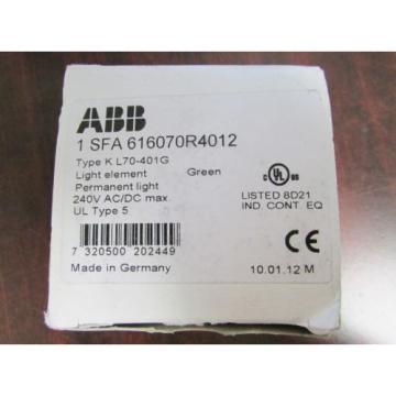 ABB Green Light Element 1 SFA 616070R4012 K L70 401G