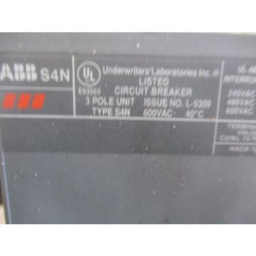 ABB S4N SACE PR211 100 AMP CIRCUIT BREAKER AB00533981