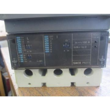 ABB S4N SACE PR211 100 AMP CIRCUIT BREAKER AB00533981