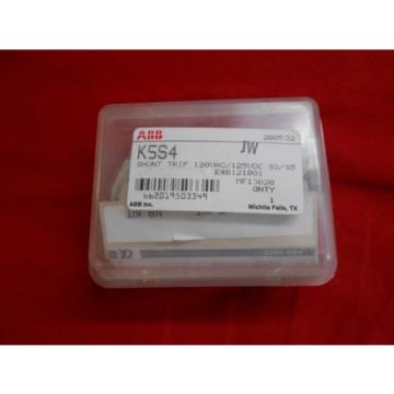 NEW ABB UV TRIP K5S4 120 VAC 125 VDC S3 s4 S5