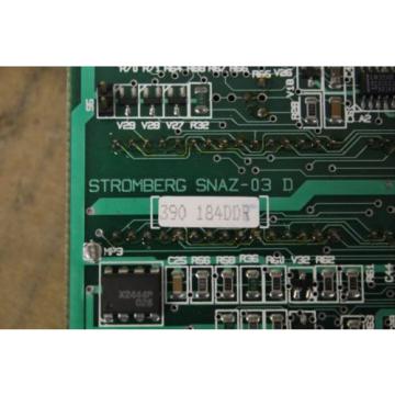 ABB ASEA BROWN BOVERI STROMBERG DRIVE CONTROL CIRCUIT BOARD SNAZ-03 D SNAT-03