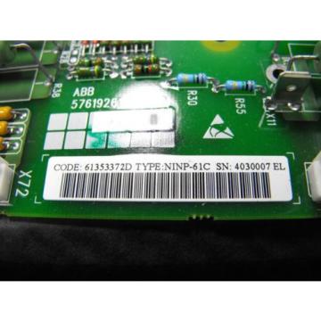 ABB 61353372 Input Protection Card NINP-61C NEW