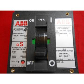 New  ABB ESB43175L CIRCUIT BREAKER 175A 3P