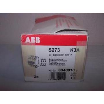 ABB S273 K3A CIRCUIT BREAKER  3A 3P NEW