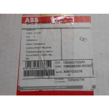 ABB S3N050TW CIRCUIT BREAKER 50 amp new boxed