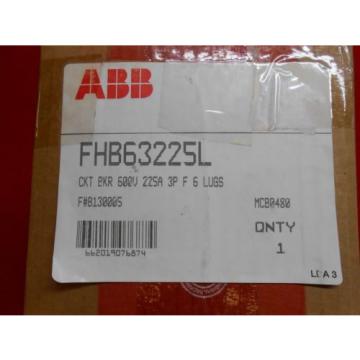 ABB FHB63225L CIRCUIT BREAKER new boxed 225 amp 3 pole lugs