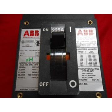 ABB FHB63225L CIRCUIT BREAKER new boxed 225 amp 3 pole lugs