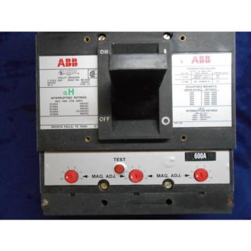 New In Box ABB LHB63600S 600 Amp Circuit Breaker 3 Pole 500 VDC Type LH