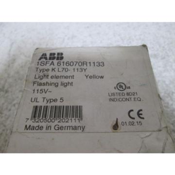 ABB 1SFA616070R1133 LIGHT ELEMENT AMBER *NEW IN BOX*