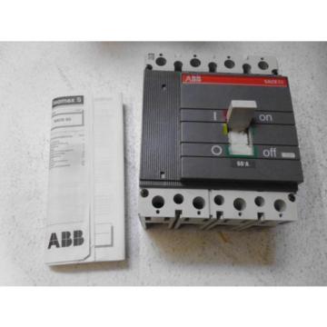 ABB SACE S3 S3N BREAKER 60A (AS PICTURED-BOX RIPPED) *NEW IN BOX*