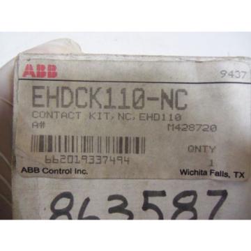 ABB CONTACT KIT EHDCK110-NC *NEW IN BOX*