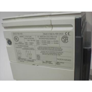 USED Circuit Breaker ABB. 3 Pole, 400 Amp, 1000 V Rating. Offers are welcome!