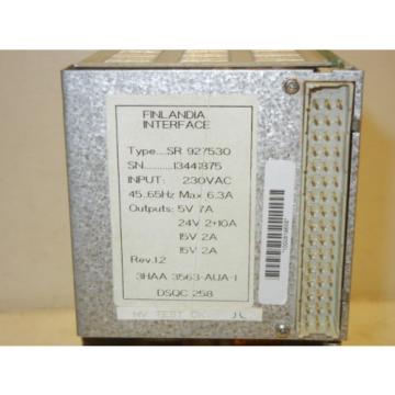 ABB 3HAA 3563-AUA-1 USED DSQC 258 POWER SUPPLY FINLANDIA SR927530 3HAA3563AUA1