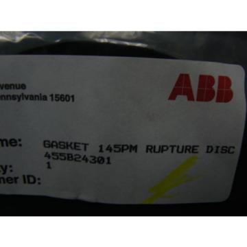 ABB INC. GASKET 145PM RUPTURE DISC 455B24301  *NEW IN FACTORY BAG*    1PC