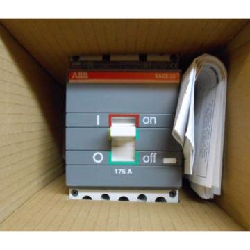 NEW IN BOX ABB S3N175TW Circuit Breaker 175Amp  3-P 600V; 1SDA048937R1