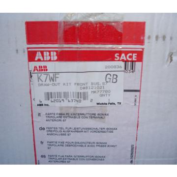 New ABB Circuit Breaker K7WF Draw-out Kit Front Buss K7WMK withdraw S7 1200 Amp