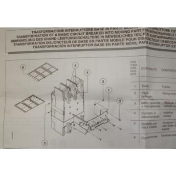 New ABB Circuit Breaker K7WF Draw-out Kit Front Buss K7WMK withdraw S7 1200 Amp