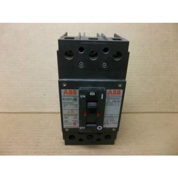 ABB UXAB 727131 R 111 CIRCUIT BREAKER UXAB727131R111 480 VAC 40A 40 A AMP 3 POLE