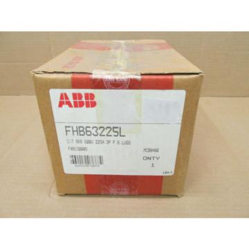 NIB ABB FH FHB63225L 225 AMP 3 POLE 600 VAC CIRCUIT BREAKER FHB FACTORY SEALED