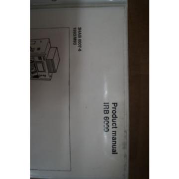 ABB Robot Programming Manual 3HAB 0007-6 M93 IRB 6000 Product Manual