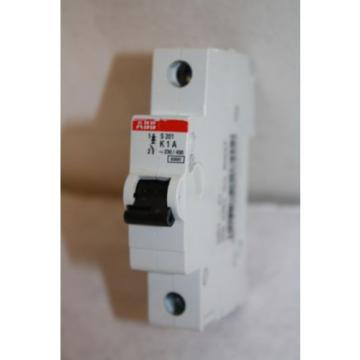 ABB S201 K1A CIRCUIT BREAKER 1 AMP, 230/400 VOLT, 1 POLE  NEW