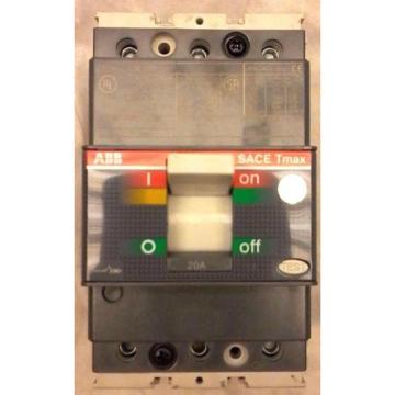 ABB TMAX T1N020TL 3 POLE 20 AMP THERMAL MAGNETIC CIRCUIT BREAKER new boxed