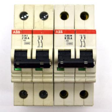 (Lot of 14) ABB Various 2&amp;3-Pole 20A and 25A Circuit Breakers S282 S273 S282W