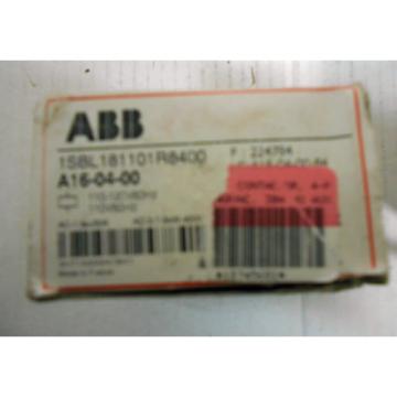 NEW,ABB A16-04-00, OR A16-04-00-84  CONTACTOR