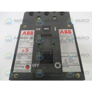 ABB UXAB727131R111 CIRCUIT BREAKER 40A *USED*