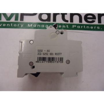 S202-K6, ABB, Mini Circuit Breaker, 2 Poles, 6A, 277VAC, 6KA, BRAND NEW!