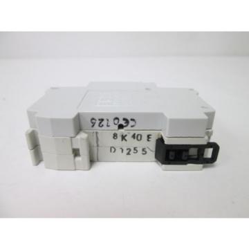 ABB S 281 K40A Circuit Breaker, 1-Pole with Aux Contact, Rating: 40A 230/400V