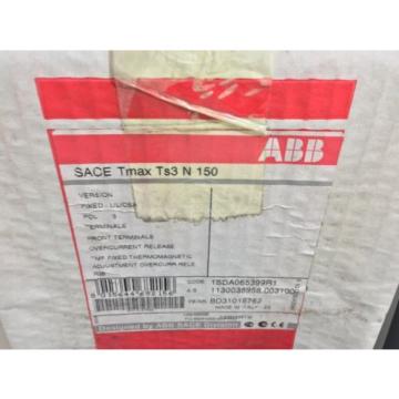 NEW! ABB CIRCUIT BREAKER SACE TMAX TS3 N 150 1SDA065399R1 3 POLE 35 AMP