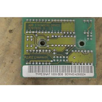 ABB ASEA BROWN BOVERI STROMBERG DRIVES CIRCUIT BOARD CARD SNAT-1005 57617659