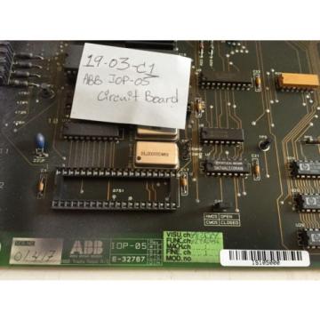 USED ABB ROBOTICS ABB IOP-05,E-32767  I0P-05,E-32767CONTROL BOARD ,BOXZL