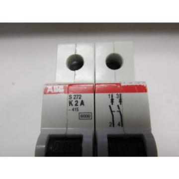 ABB Circuit Breaker Cat# S272-K2A ... 2A ... 277/480 .. 2P .. UA-22