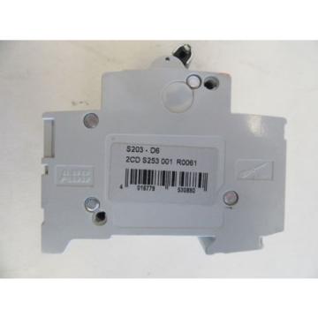 ABB S 203-D6 3-POLE CIRCUIT BREAKER ( GERMANY ) MARINE BOAT