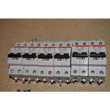 @@ ABB CIRCUIT BREAKERS S202 C3 (4), C10 (7), C2 (1), C6 (3),D6 (3) - LOT OF 18