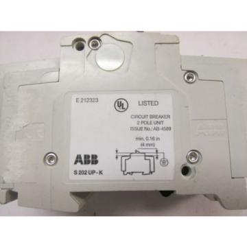 ABB Circuit Breaker Cat# S202-UP K20A ... 20A ... 480Y/277V .. 2P .. UA-22B