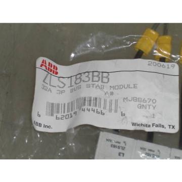 ABB BUS STAB MODULE ZLS183BB *NEW*