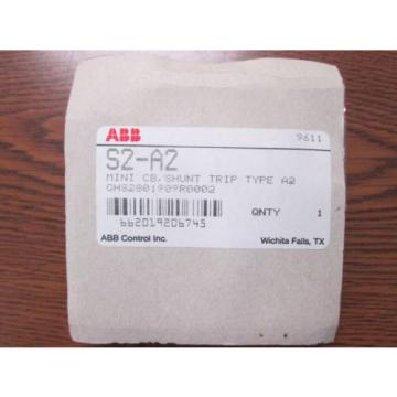 S2-A2 ABB MINI CB,SHUNT TRIP TYPE A2**NEW***