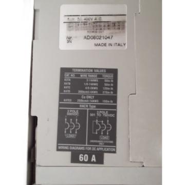 CIRCUIT BREAKER ABB SACE S3N CIRCUIT BREAKER 3 POLE 60 AMP