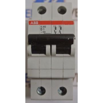 ABB S202D1 S202 D1 - Miniature Circuit Breaker - USED