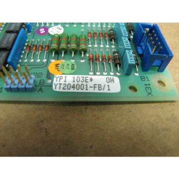 ABB ASEA BROWN BOVERI INPUT DIGITAL CIRCUIT BOARD YPI-103E YT204001-FB/1 2668