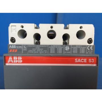 ABB SACE S3 150 Amp 480Volt Circuit Breaker W undervoltage