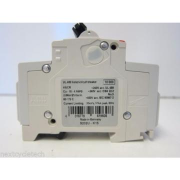 ABB S202U-K15A 15A 2-pole 240V Circuit Breaker