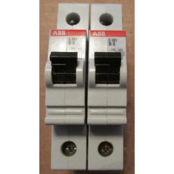 NEW NOS LOT OF 2 ABB S261-B6 Circuit Breaker 1 Pole 6 Amps 277 VAC