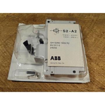 1 - New - S2-A2 ABB MINI CB 110-415 VAC/110-250 VDC Shunt Trip TYPE A2