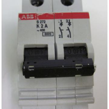 ABB MINI CIRCUIT BREAKER TYPE K TWO POLE 2A S272-K2