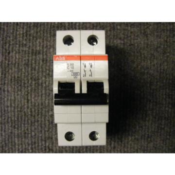 ABB 2 Pole 10 Amp Circuit Breaker Cat No S 202 C 10