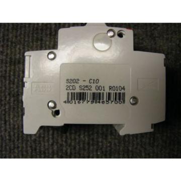 ABB 2 Pole 10 Amp Circuit Breaker Cat No S 202 C 10